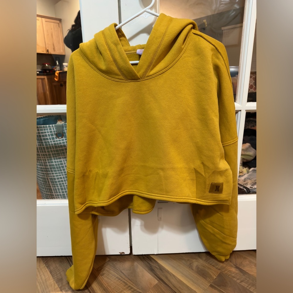 Savage x Fenty Xssential Crop Hoodie honeycomb yellow 2XL oversized - never worn